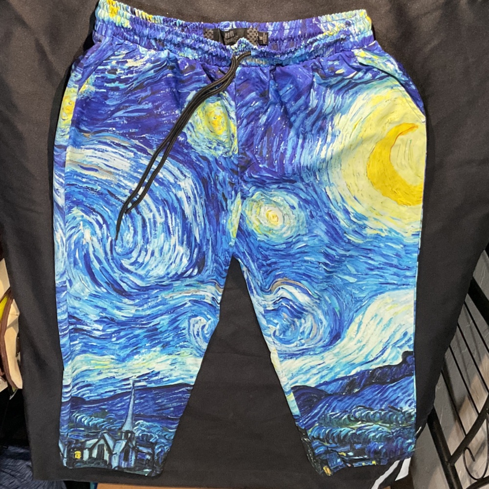 Rebels Starry Night Blue and Yellow Kids Joggers
